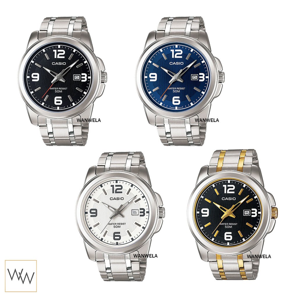 ของแท้ นาฬิกาข้อมือ Casio ผู้ชาย รุ่น MTP-1314 (สายสแตนเลส)