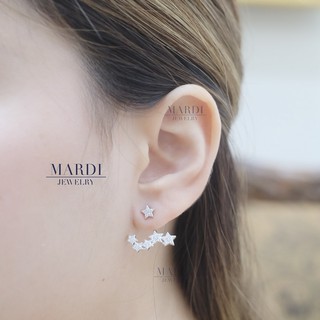 Mardi Jewelry ต่างหูเงินแท้ 925 A la starry Earjackets