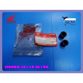 HONDA JX110 GL100 UPPER REAR SHOCK ABSORBER RUBBER BUSHING SET "GENUINE PARTS" (1 PAIR)  // บูชยางหูโช๊คหลังตัวบน ของแท้