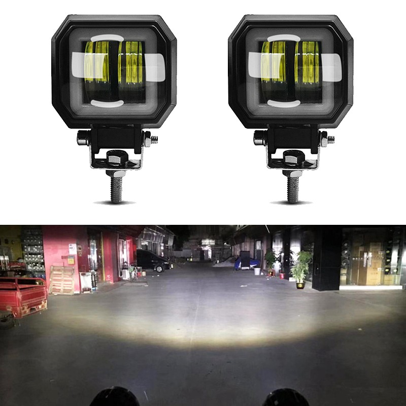 ?  ส่งฟรี ถึงหน้าบ้าน ? 2 ชิ้น ไฟสปอร์ตไลท์ led 12v ไฟ LED 60W (แสงไฟสีขาว+ไฟหรี่สีน้ำเงิน) ไฟสปอตไลต์ ไฟตัดหมอกรถยนต์ มอเตอร์ไซค์ อะไหล่แต่งรถย ? ฟรีเก็บเงินปลายทาง  กดสั่งได้เลยนะคะ