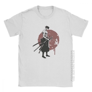 [S-5XL] เสื้อยืดลําลอง ผ้าฝ้ายแท้ แขนสั้น คอกลม พิมพ์ลายการ์ตูน One Piece Zoro Roronoa สไตล์ฮาราจูกุ สําหรับผู้ชาย