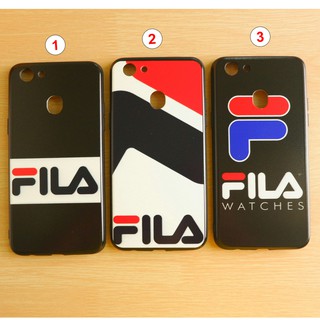 OPPO R17 pro / F5 / F7 / F9 / R15   เคสขอบนิ่มเส้นนูน FILA