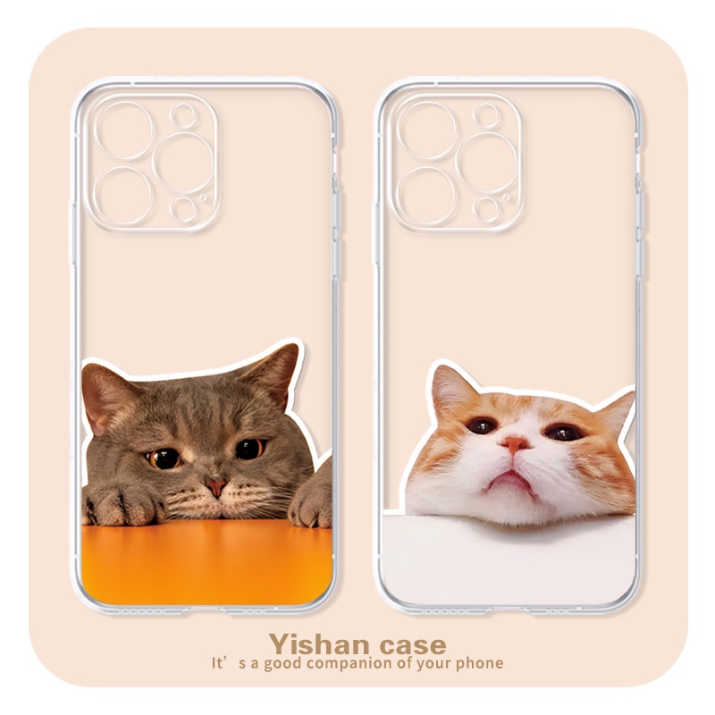 เคสโทรศัพท์มือถือ กันกระแทก ลายแมว สําหรับ Iphone 13 Pro 11 Pro Max Xr 6s 7 8 Plus 12 Mini 12 Pro Xs 14 Max