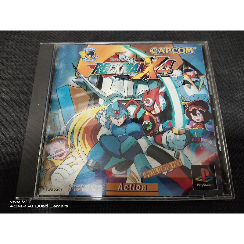 Sony Playstation 1 PS1 แผ่นเกมส์  
ROCKMAN X4

แผ่นโซนญี่ปุ่น
NTSC J