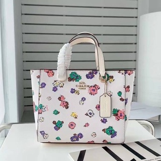 Coach CA228 Alice Satchel With Spaced Floral Field Print