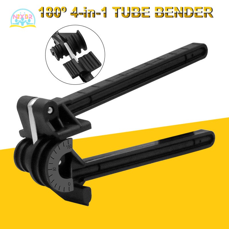 NR 180 Degree Pipe Tubing Bender Four-slot Combination Multipurpose Pipe Bender Tube Bending Tool for Copper Aluminum Th