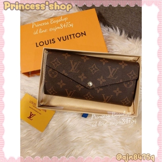 Princessshop กระเป๋าสตางค์หลุยส์หน้าจดหมาย(ครบกล่อง)