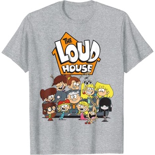 เสื้อยืดผ้าฝ้ายพรีเมี่ยม เสื้อยืด พิมพ์ลาย Nickelodeon The Loud House