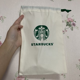 แท้ 💯% Starbucks ถุงผ้าหูรูดสตาบัค 1 ใบ ของใหม่ พร้อมส่งค่ะ  ❤️