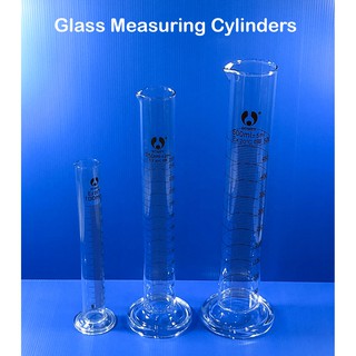 กระบอกตวงแก้ว ขนาด 100ml 250ml and 500ml Glass Measuring Cylinder (Borosilicate)