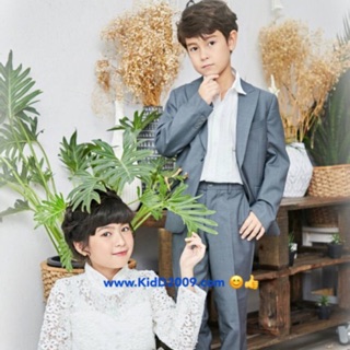Boy Suit  - smart pattern.ทรงสวย ผ้าดี เอวปรับ 1-20 ปี