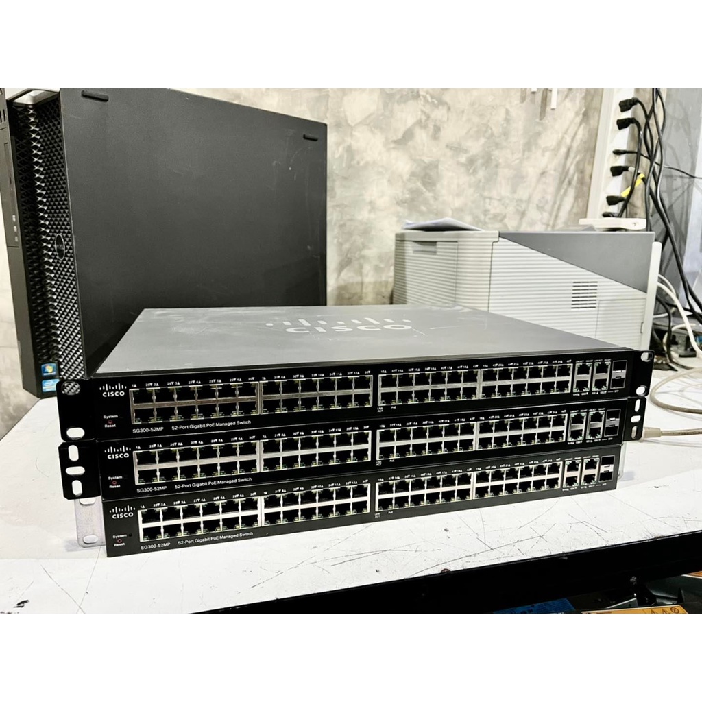 Switch Cisco SG300-52MP Gigabit PoE มือสอง พร้อมใช้งาน