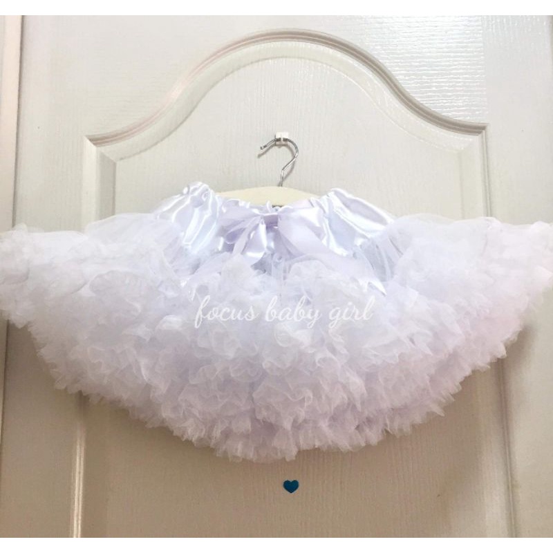 ✨พร้อมส่ง✨กระโปรงtutu กระโปรงฟูพิเศษสีขาว