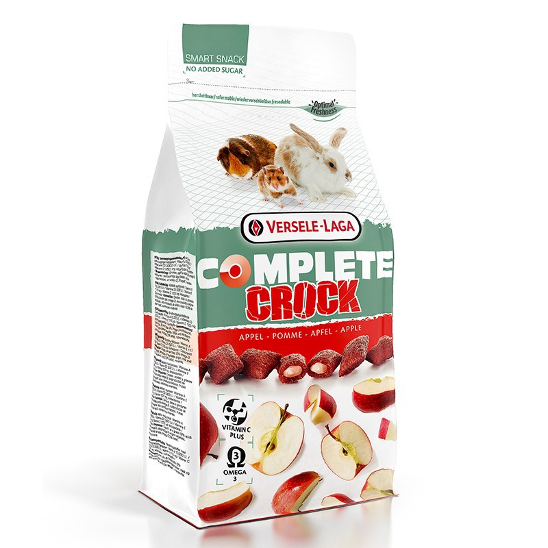 **ส่งฟรี SCG EXPRESS** Versele-Laga คุ๊กกี้กรอบนอกนุ่มใน สอดไส้แอปเปิ่ล  (Crock Complete Apple) 50 g