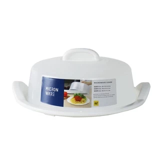 Super Lock ฝาครอบพร้อมถาดอุ่นอาหารในไมโครเวฟ ขนาดกลาง รุ่น 5303+5306 BPA-Free ขนาด 19.6 x 8.8 ซม. สีขาว