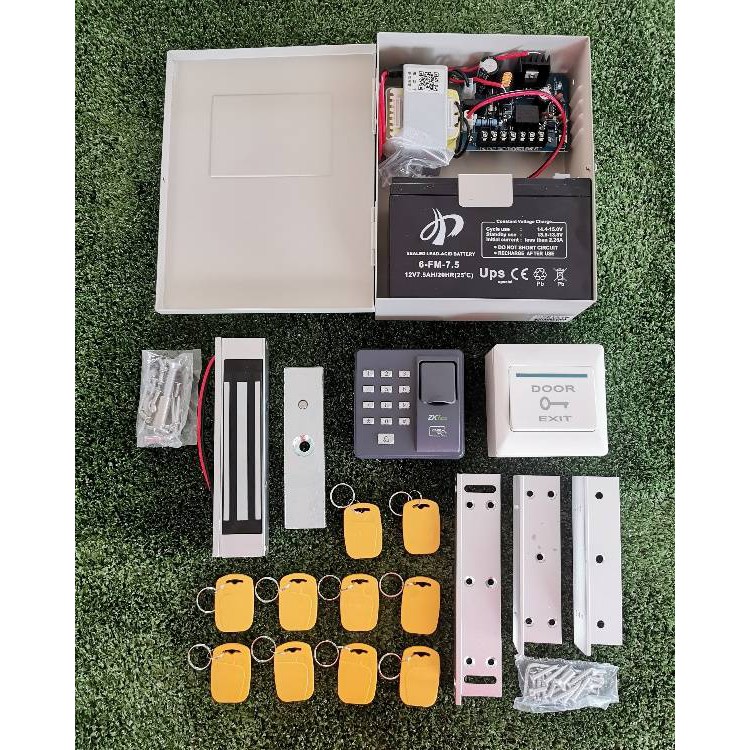 เครื่องสแกนลายนิ้วมือ ZKT eco X6มีระบบไฟสำรองUPSทาบบัตรเปิดประตูพร้อมชุดกลอนแม่เหล็กใช้ได้ทั้งลายนิ้วมือและคีย์การ์ด