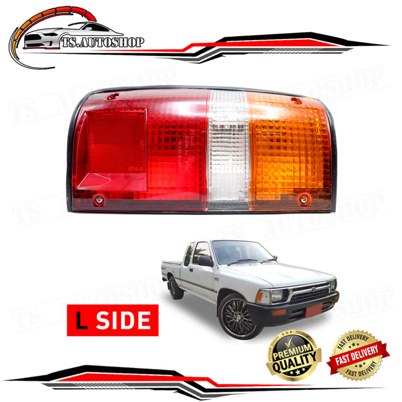 ไฟท้าย + ชุดสายไฟ+หลอด Lh Toyota LN85 Mighty-X LN85 RN85 87 106 ขนาด 27x15x5 จำนวน 1 Piece ปี 1989 -