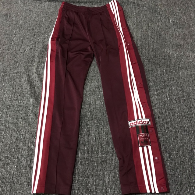 Used Adidas track pants woman size S สีแดง