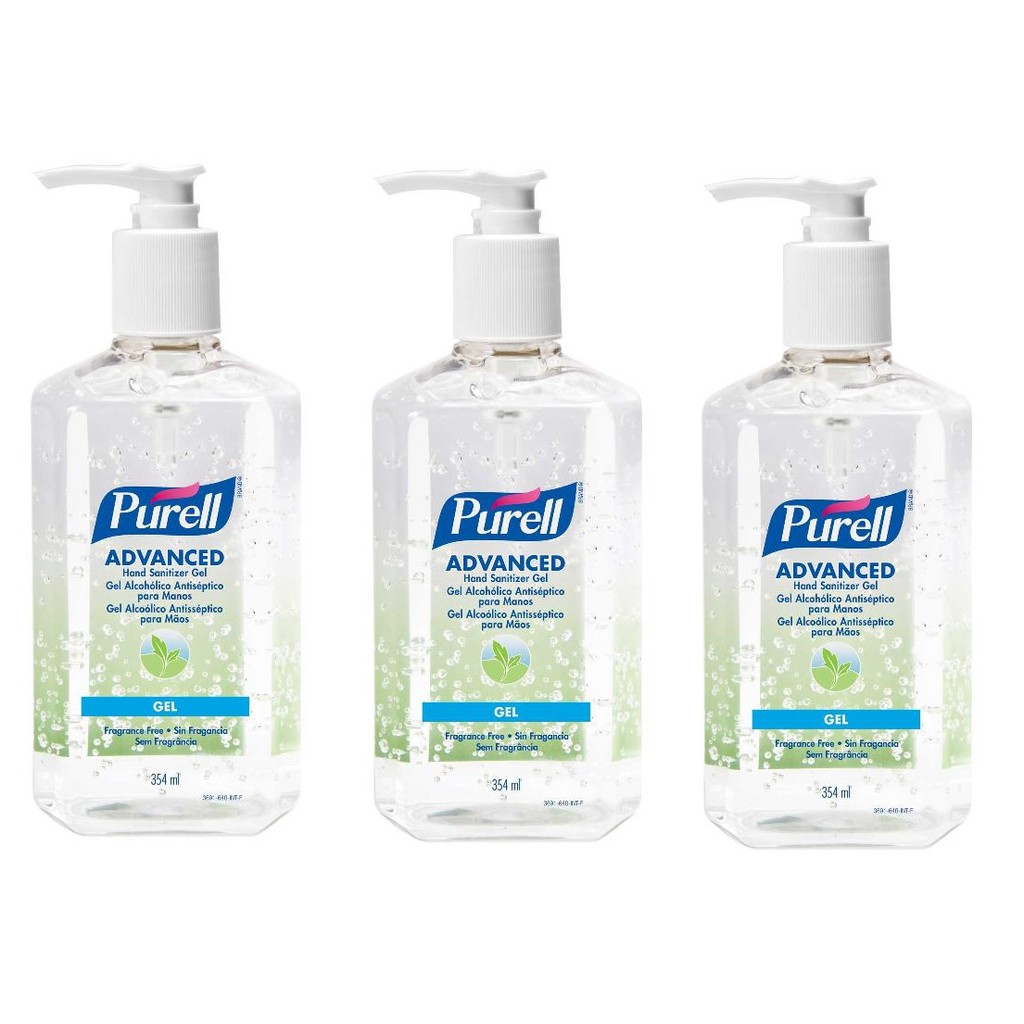 PURELL Advanced Hand Sanitizer - 354ml (Fragrance Free) (PACK OF 3)  FDA Number 10-2-6200036353