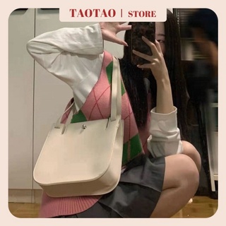 กระเป๋าสะพายข้างใบใหญ่  มินิมอล tote bag กระเป๋าวินเทจ