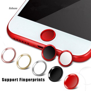 FHUE_Metal Home Button Sticker Touch ID Support Protector for iPhone 5S 7 6S 6 Plus