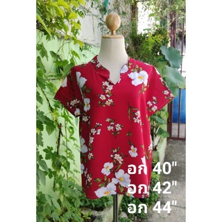 เสื้อแฟชั่นเกาหลี เสื้อทำงาน สาวอวบ บิ๊กไซร์