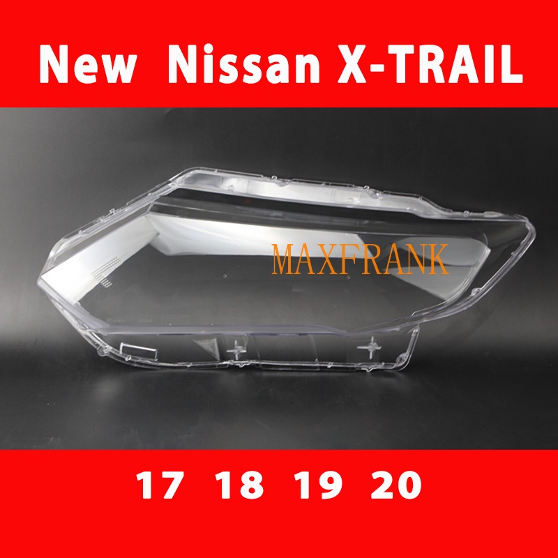 เหมาะสําหรับ Nissan XTRAIL X-TRAIL ใหม่ 17 / 18 / 19 / 20 Nissan X-TRAIL ไฟหน้าโปร่งใสโคมไฟไฟหน้าครอ