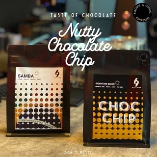 Sixtynine Coffee เมล็ดกาแฟคั่วกลาง Chochip & Samba โดดเด่นด้วยรสชาติของ ช็อคโกแลตชิพ และนัตตี้