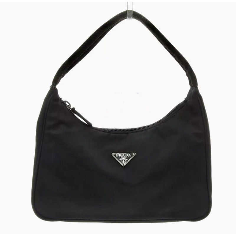 Prada Hobo Nylon Bag Vintage Black