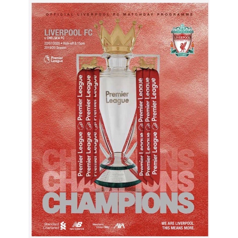 Matchday Programme 26 LFC vs Chelsea ของแท้จาก Liverpool FC online store