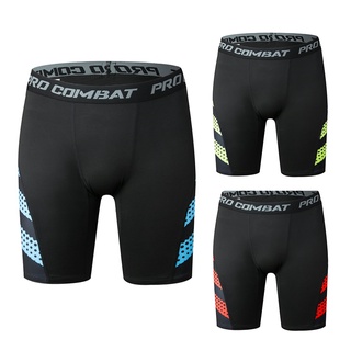 PRO COMBAT กางเกงรัดกล้ามเนื้อ กางเกงออกกำลังกายขาสั้น Compression Shorts [พร้อมส่ง]