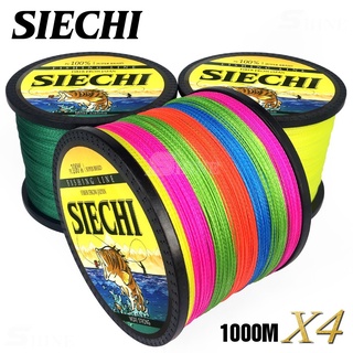 SIECHI ตกปลา2018ใหม่สายการประมง4เส้น PE ถัก1000เมตร multifilament สายการประมงเชือก peche Carpe ลวด12-83LB