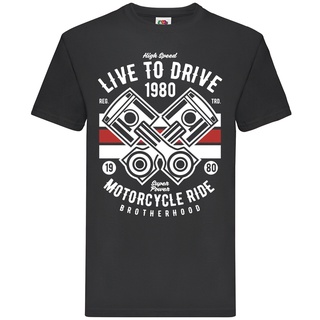 เสื้อยืด ลาย Live To Ride 1980 2022 สําหรับผู้ชายS-5XL