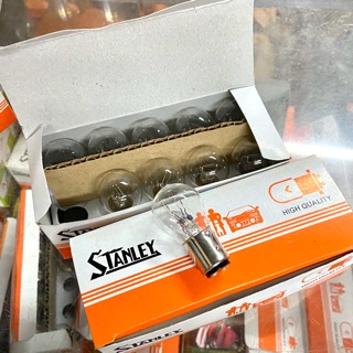 หลอดไฟท้าย หลอดไฟหรี่ หลอดไฟเบรค stanley 12v 23/8w กล่องละ