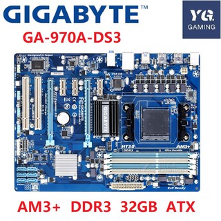 Original motherboard Gigaby GA-970A-DS3 DDR3 Socket AM3+ 970A-DS3 USB3.0 32GB Desktop motherboard