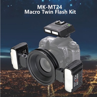 Flash Meike MK MT24 II Macro Twin Lite Wireless Remote Flash (Canon Nikon Sony) รับประกัน 1 ปี