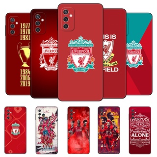 เคสโทรศัพท์มือถือ ซิลิโคนนิ่ม tpu ลาย Liverpool สีดํา สําหรับ Samsung Galaxy M12 M22 M23 F22 F23 M32 4G M52 5G