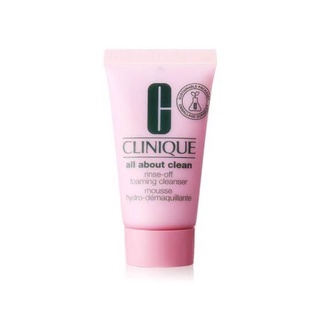 Clinique All About Clean Rinse Off Foaming Cleanser Mousse 30ml.