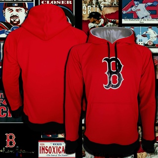 เสื้อฮู้ดดี้ เสื้อกันหนาวมีฮู้ด MLB Baseball Hoodies Boston Red Sox เสื้อฮู้ด บอสตัน เรดซอกซ์ #BB0004 (ฮู้ด,สวมหัว)