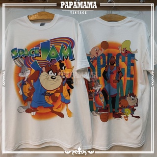 [ SPACEJAM ] x LeBron James tag GILDAN เสื้อหนัง เสื้อการ์ตูน DTG ดิจิตอลปรินท์ papamama vintage shirt