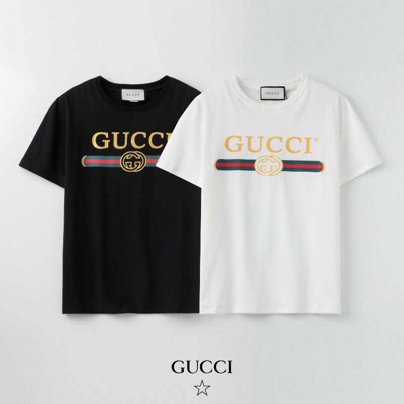 ของแท Gucci ต างประเทศนำเข า Tเส อ ผ ชายแขนส น ก ชช 2021ใหม ผ า ฝ ายแขนส นtเส อย ดชายและหญ งร นค สบายๆหลวมเวอร ช Shopee Thailand