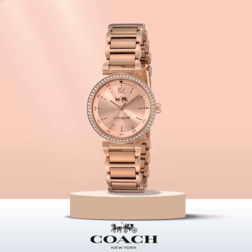COACH รุ่น14502200 นาฬิกาข้อมือผู้หญิง นาฬิกาcoach สายสแตนเลส นาฬิกาข้อมือผู้หญิงของแท้100% นาฬิกาแบรนด์เนม C008