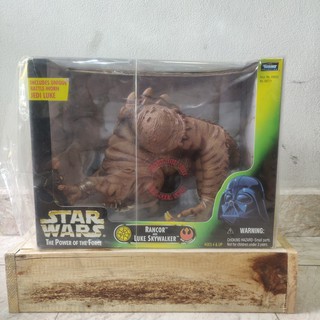 โมเดลฟิกเกอร์เเท้100% - Starwars- The power of the force - Rancor and Luke Skywalker