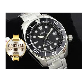 SEIKO NEW Sumo นะจ๊ะ รุ่น SPB101J1 Prospex Diver200m Watch นาฬิกาข้อมือผู้ชาย ซูโม่ - Silver Black
