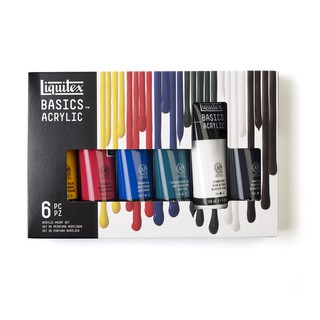 Liquitex(ลิควิเท็กซ์) Basics acrylic colour set 6x118ml. 101076