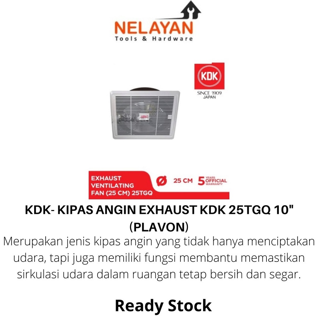 KDK 25TGQ 10" EXHAUST FAN (PLAVOR)