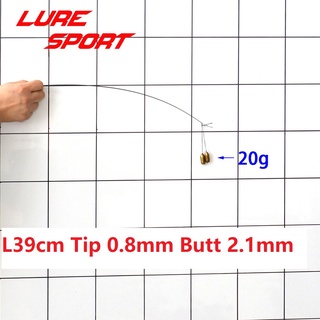 Luresport คันเบ็ดคาร์บอนเปล่า 25 ซม. 26 ซม. 32 ซม. 39 ซม. 46 ซม. 50 ซม. อุปกรณ์เสริม สําหรับซ่อมแซมคันเบ็ดตกปลา DIY 2 ชิ้น