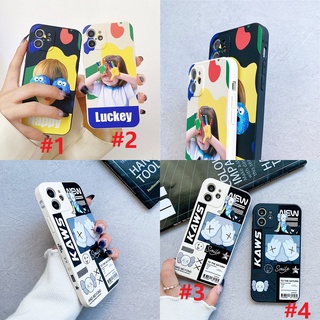 Kaws Lucky Girl เคส Vivo V21 V20 SE V20 Pro Soft Case เคส Vivo Y21 Y33S Phone case Vivo Y20S Y12S Y12A Y15 Y17 Y30 Y50 เคสโทรศัพท์ แบบนุ่ม