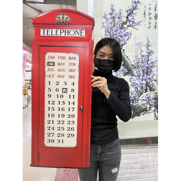 ป้ายสังกะสีปฏิทิน40*100ซม. ของตกแต่งร้านแต่งบ้าน นูน แม่แหละย้ายได้สวยหรูของตกแต่งผนัง