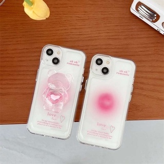 สอบถามก่อนกดสั่ง เคสใส ใส เคสใสปุ่มเงิน เคสหมี หมี เคส+holder griptok เคสโทรศัพท์ เคสพร้อมส่ง หมีใส ส่งจากไทย🇹🇭